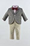Compleu botez Little Tailor Taupe