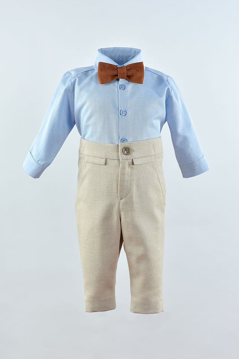 Compleu botez Little Tailor Terracotta
