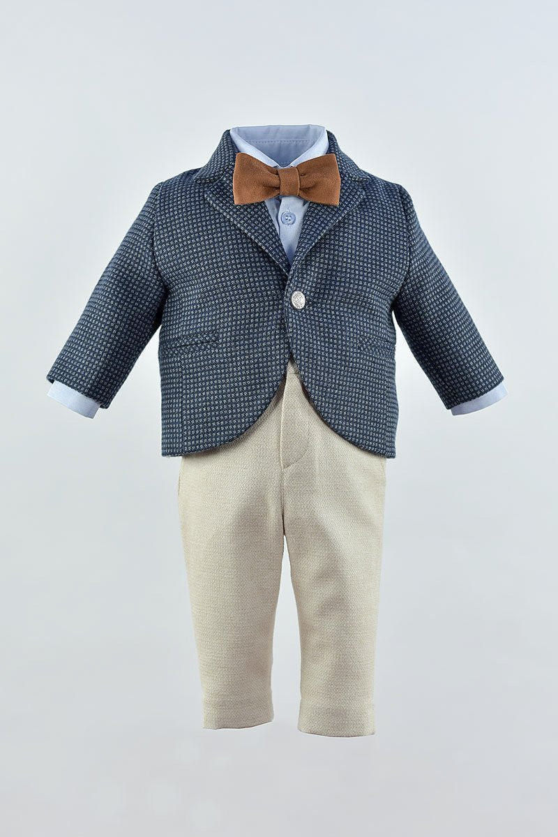 Compleu botez Little Tailor Terracotta