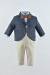 Compleu botez Little Tailor Terracotta
