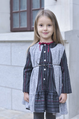 Vesta blana fete Soft Grey