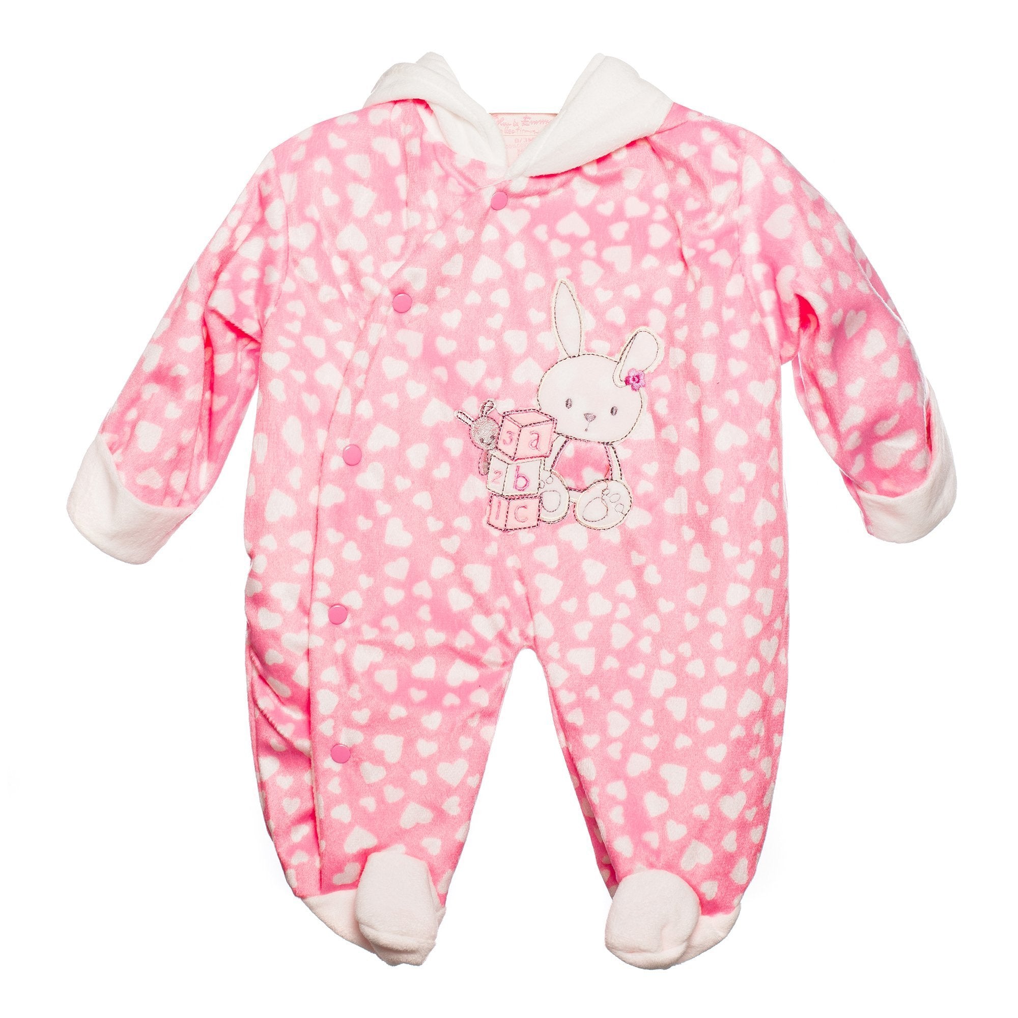 Salopeta Fetite Pink Rabbit