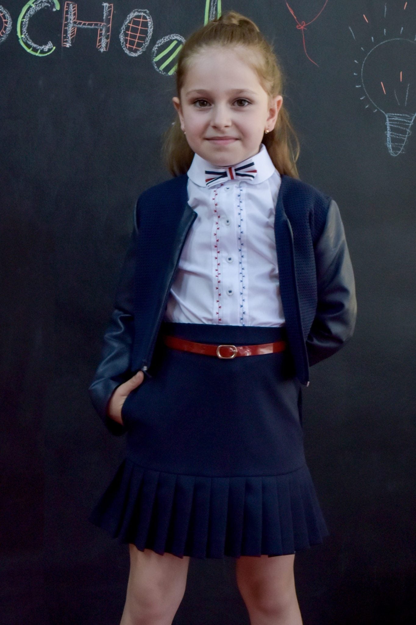 Fusta fete Pleats