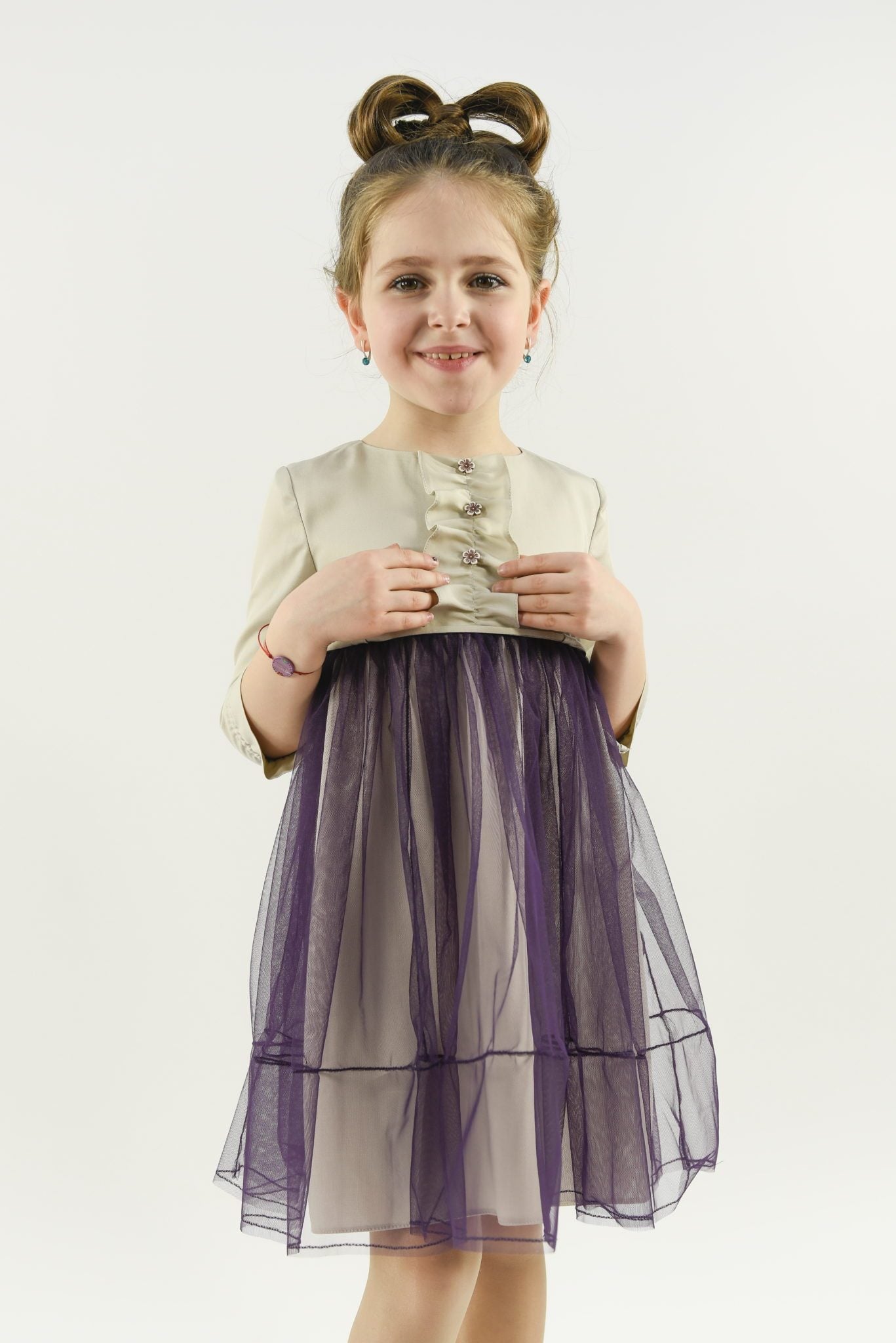 Rochie Purple and Gold