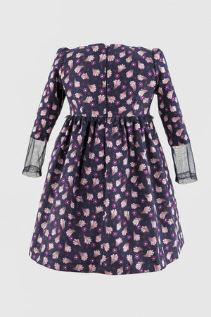 Rochie catifea Rose Fleur