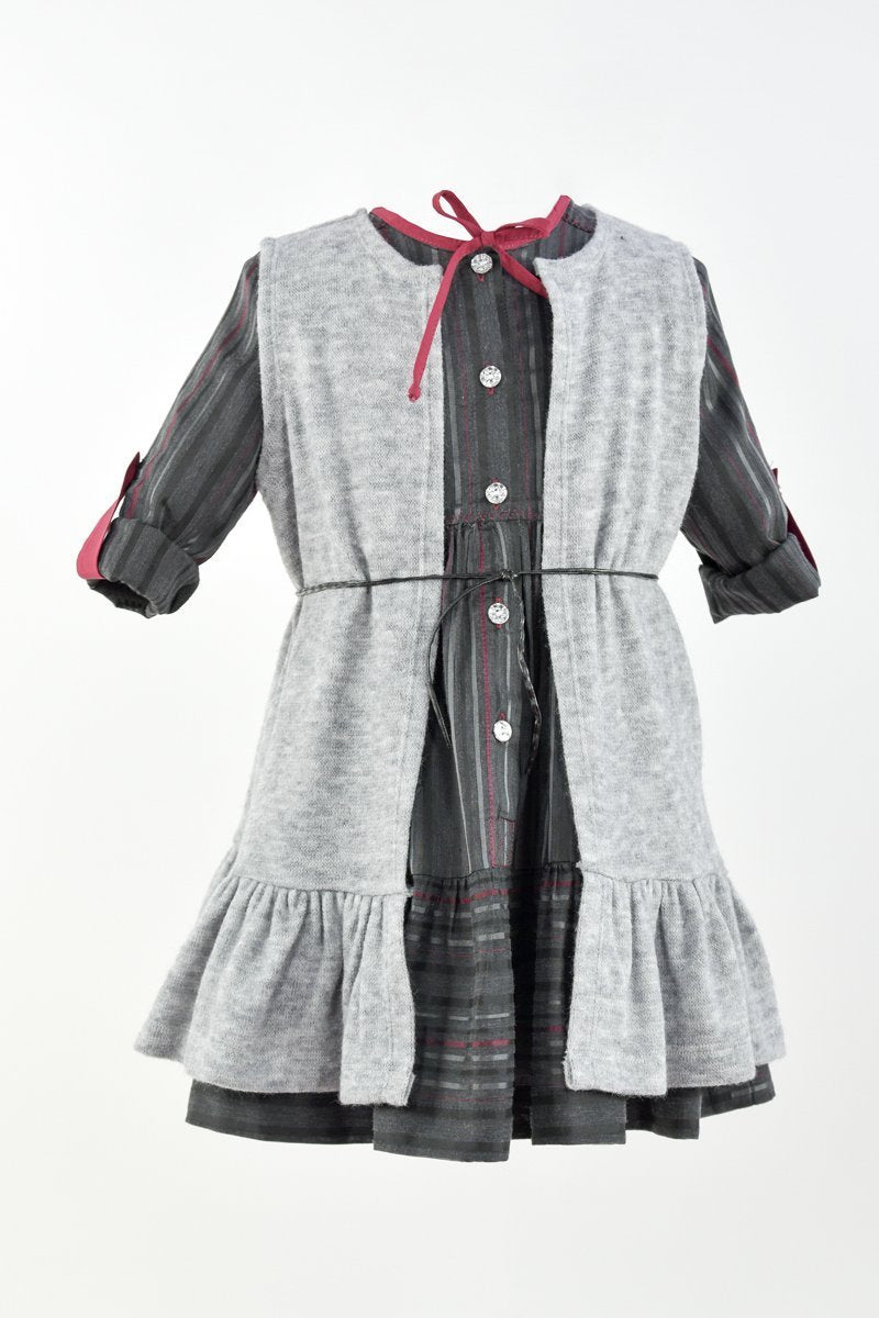 Vesta blana fete Soft Grey