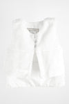 Vesta blana fete White Fluffy