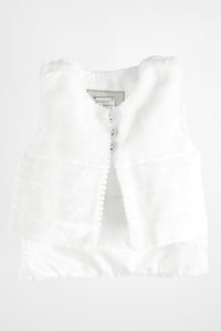 Vesta blana fete White Fluffy