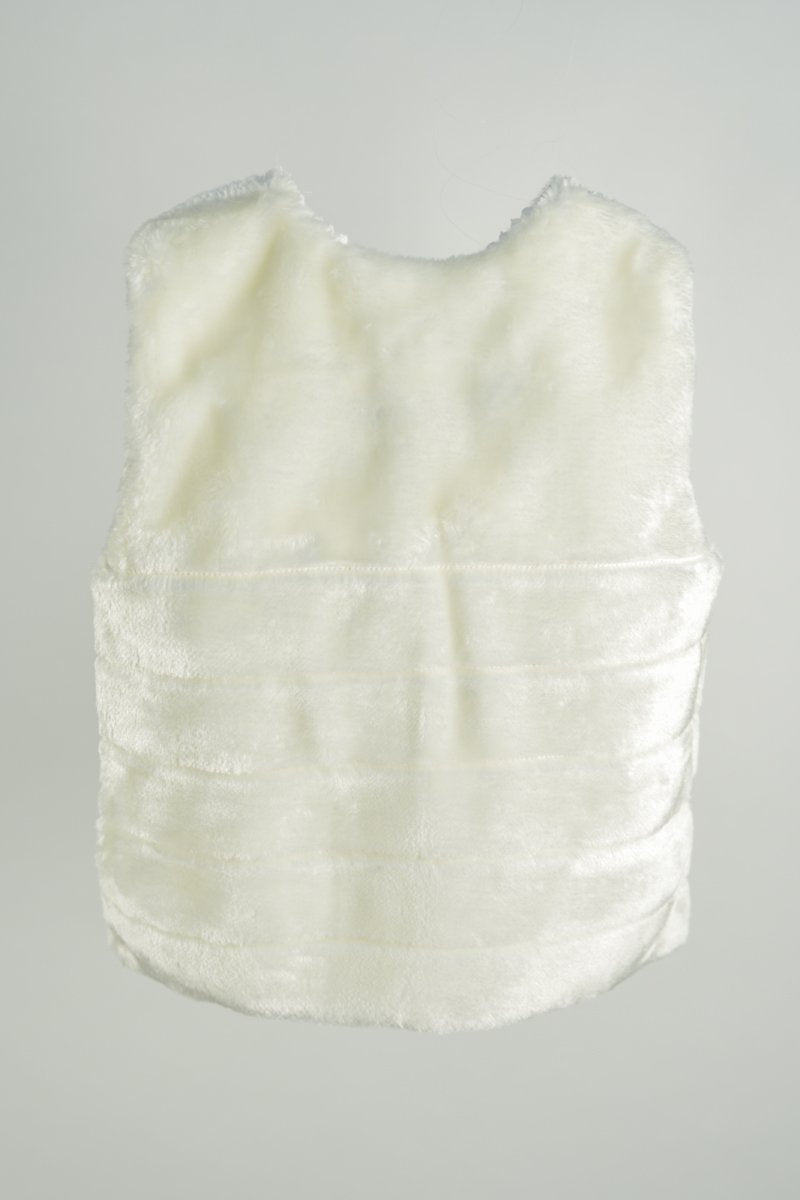 Vesta blana fete White Fluffy