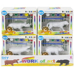 Animal salbatic cu accesorii de pictat - Set 6