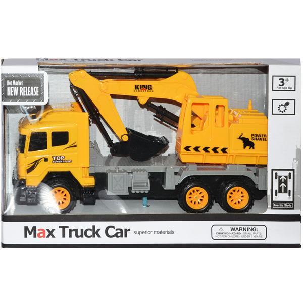 Camion cu excavator in cutie
