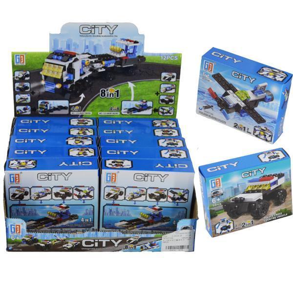 Cuburi constructii City 2 in 1 - Set 12