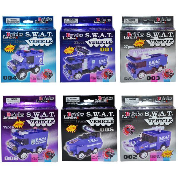 Cuburi constructii mici Politie 6 modele