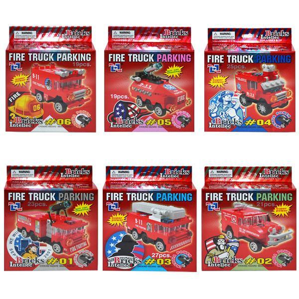 Cuburi constructii mici Pompieri 6 modele