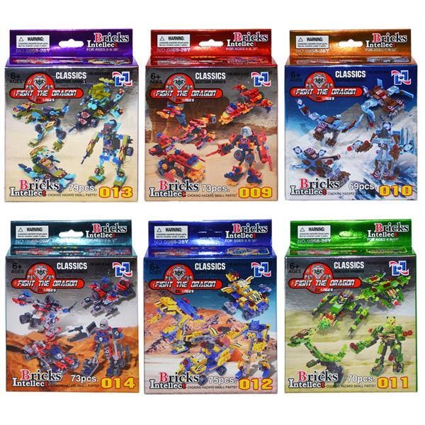 Cuburi constructii mici Roboti 6 modele