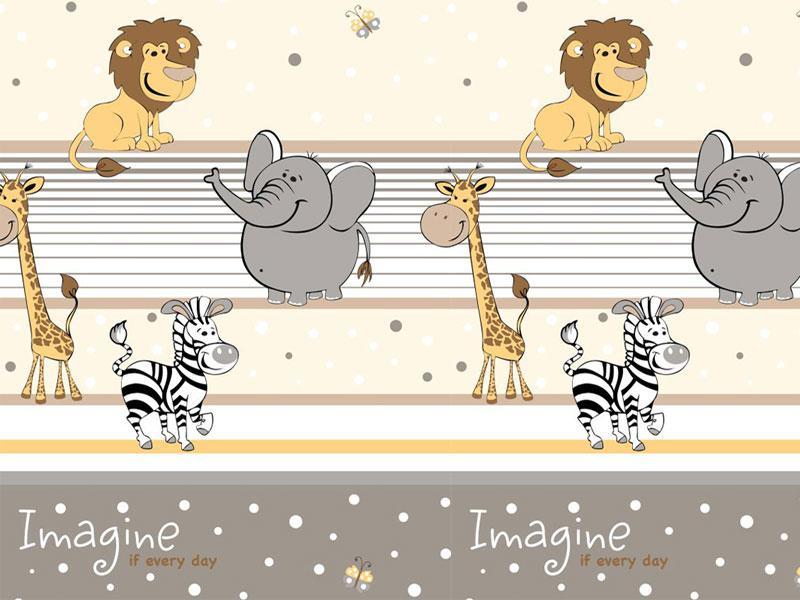 Lenjerie MyKids Imagine Safari Maro 4+1 Piese 120x60