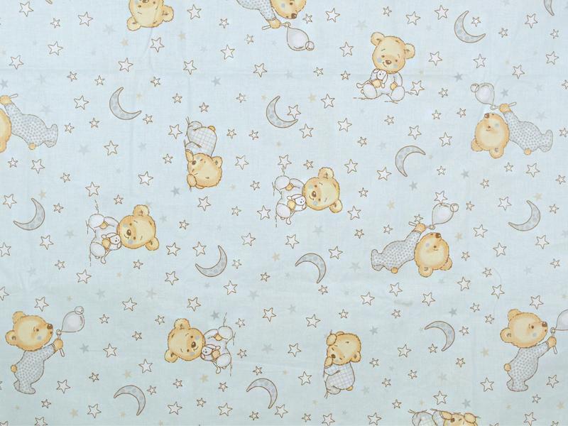 Perna De Alaptare Multifunctionala C MyKids Teddy Stelute Blue