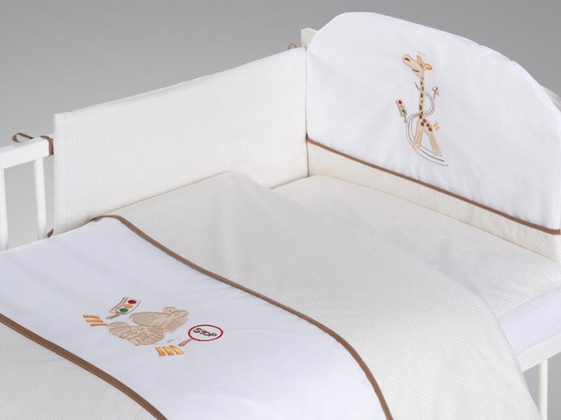 Lenjerie Patut Copii Klups Safari Giraffe H173 5 piese