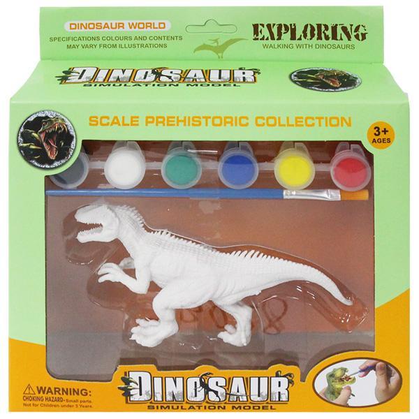 Dinozaur cu accesorii de pictat în cutie