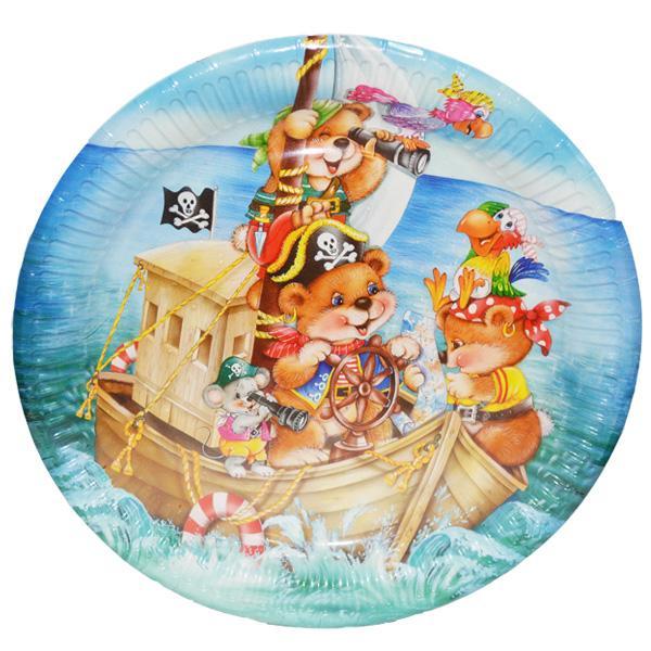 Farfurii carton 22,7cm set 6 diverse modele