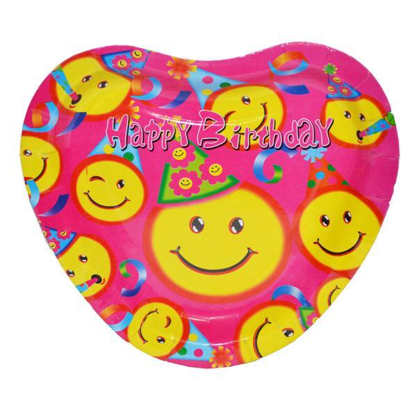 Farfurii party de carton mari Inimioara - Set 10