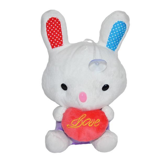 Iepuras de plus cu inimioara si ventuza