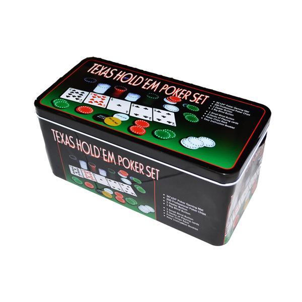Set Poker plastic + metal + textil