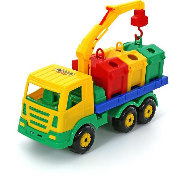 Masina salubrizare cu containere SUPERTRUCK 42cm - POLESIE