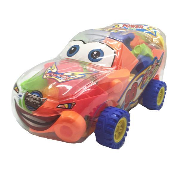 Masina transparenta + cuburi MAXI