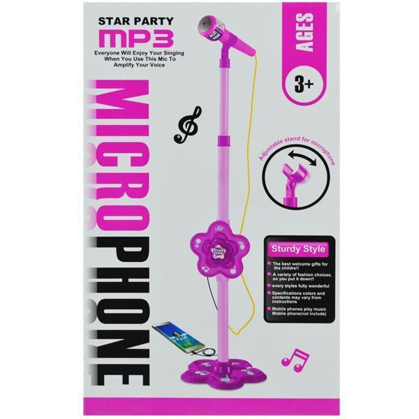 Microfon cu baterii si suport