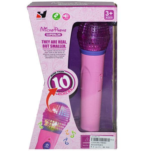 Microfon cu baterii in cutie