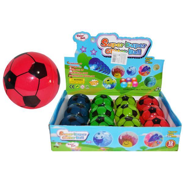 Minge cauciuc cu led Fotbal 7,5 cm