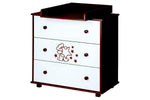 Comoda Bebe Pentru Infasat KLUPS TEDDY WITH STARS Wenge