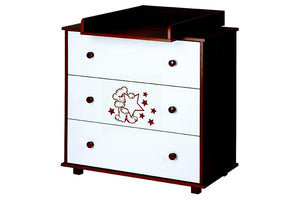 Comoda Bebe Pentru Infasat KLUPS TEDDY WITH STARS Wenge