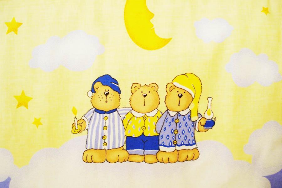 Lenjerie MyKids Teddy Norisori Albastru 4 Piese 120x60