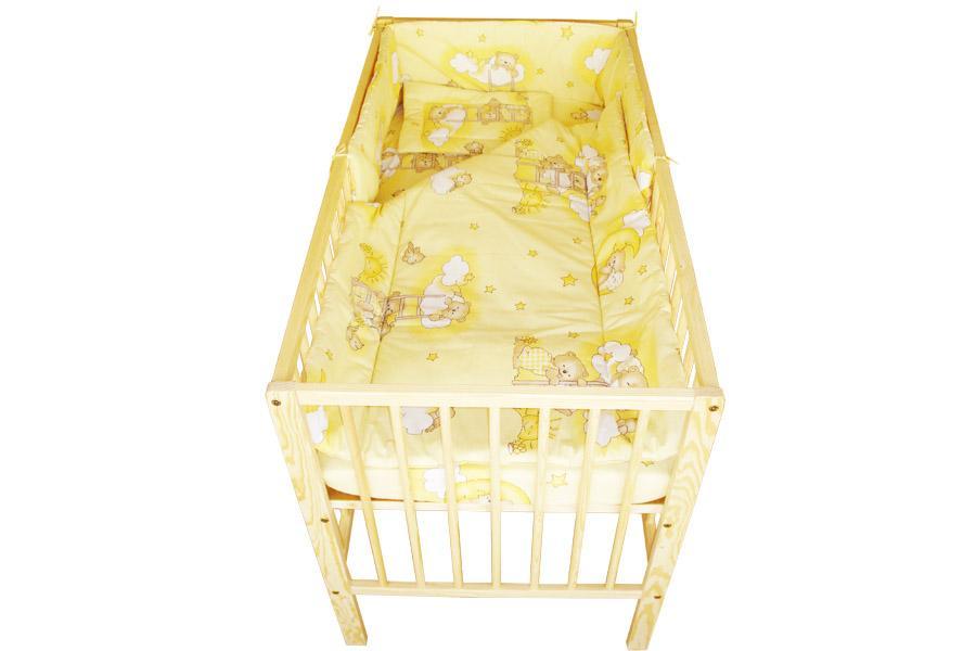 Lenjerie MyKids Teddy Scarita Galben 4 Piese 120x60