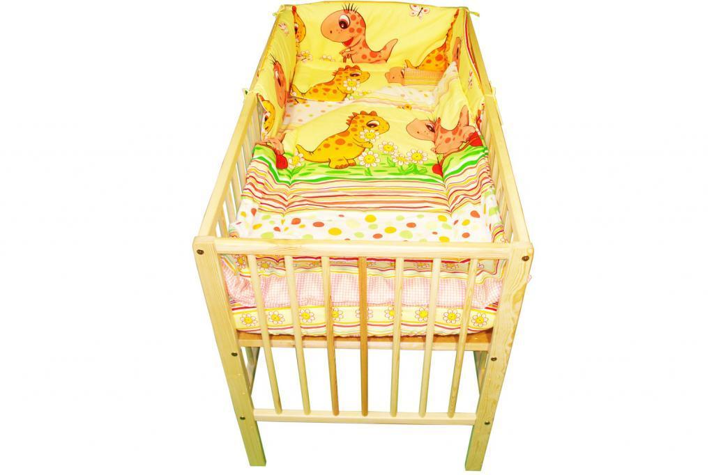 Lenjerie MyKids Dino Roz 4 Piese 120x60