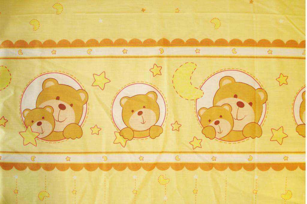 Lenjerie MyKids Teddy Night Galben 4 Piese 120x60