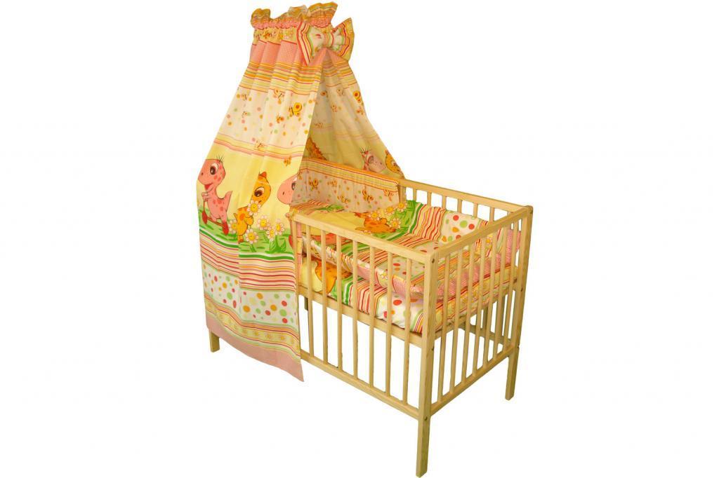 Lenjerie MyKids Dino Roz 5 Piese 120x60