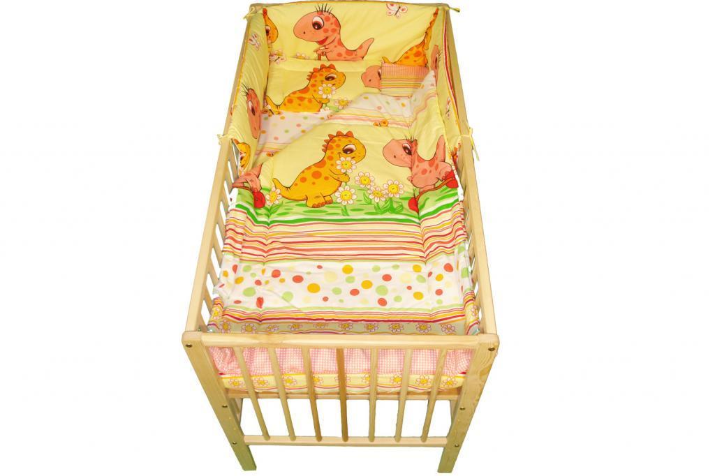 Lenjerie MyKids Dino Roz 5 Piese 120x60