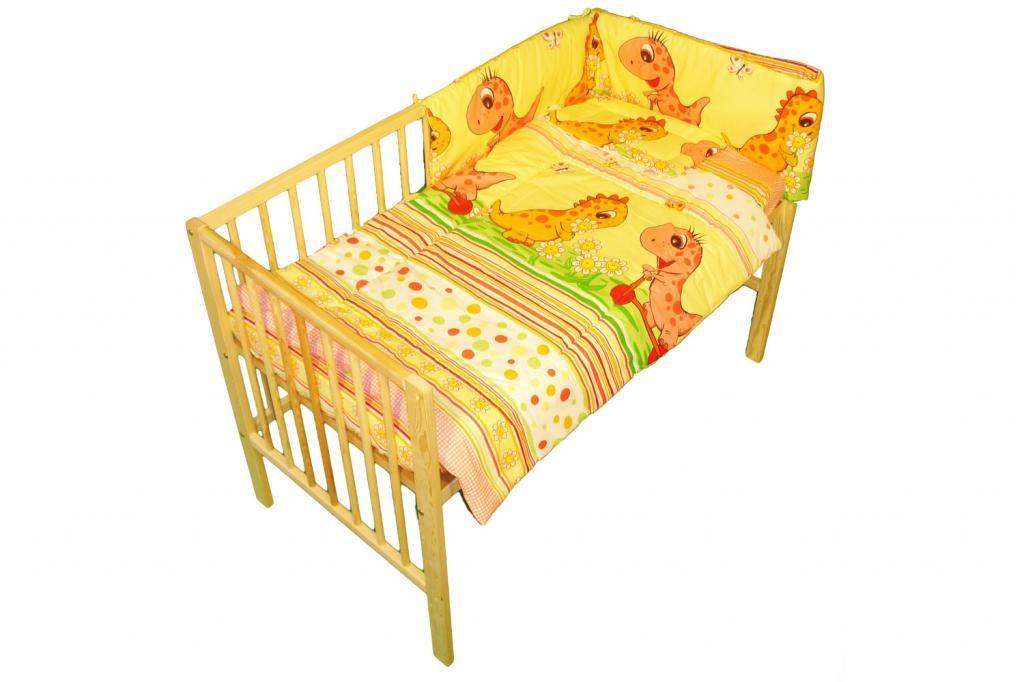 Lenjerie MyKids Dino Roz 5 Piese 120x60