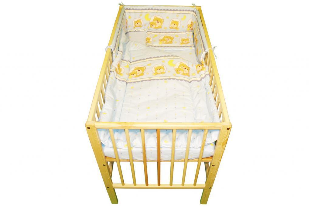 Lenjerie MyKids Teddy Night Albastru 5 Piese 120x60