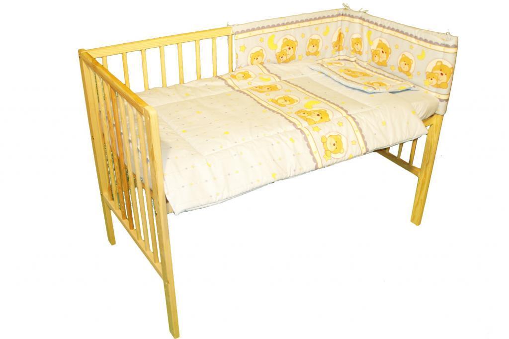 Lenjerie MyKids Teddy Night Albastru 5 Piese 120x60