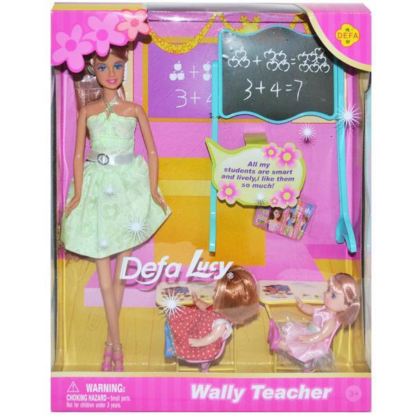Papusa profesoara cu elevi si accesorii