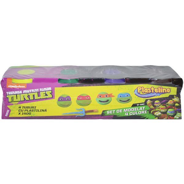 Pasta de modelat 4 culori Ninja Turtles