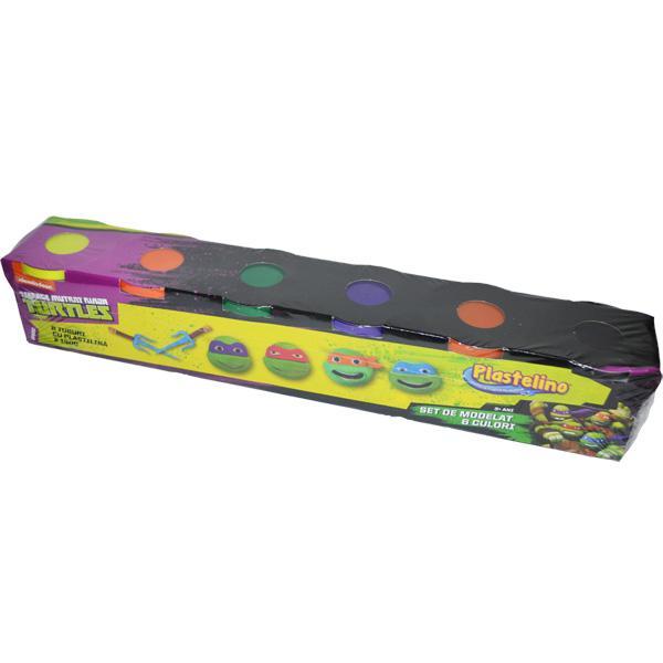 Pasta de modelat 6 culori Ninja Turtles