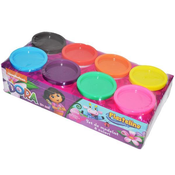 Pasta de modelat 8 culori Dora the Explorer