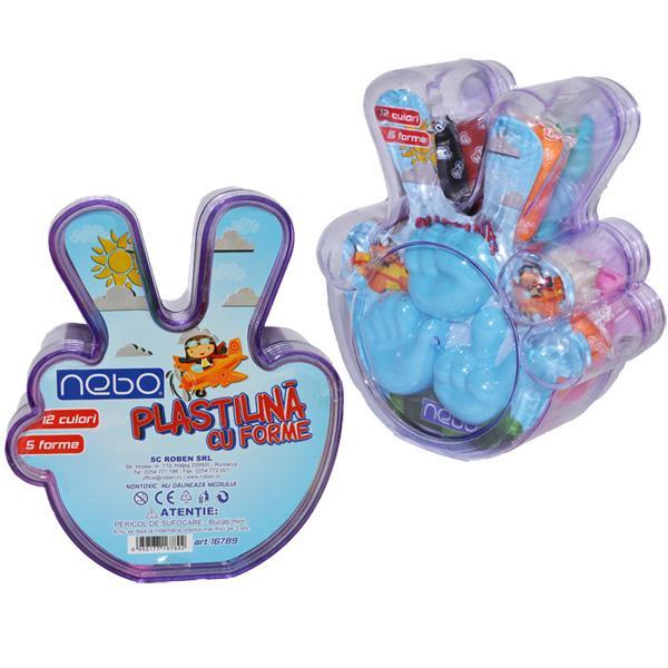 Plastilina 12 culori Mana - NEBO
