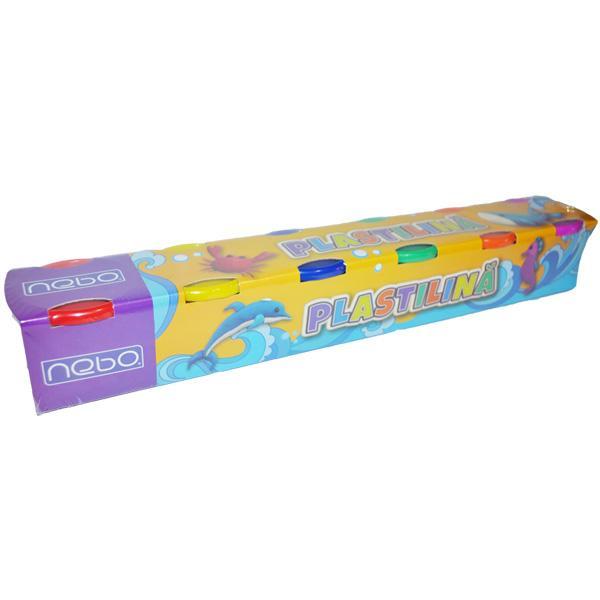 Plastilina modelaj 6 culori 100 g - NEBO