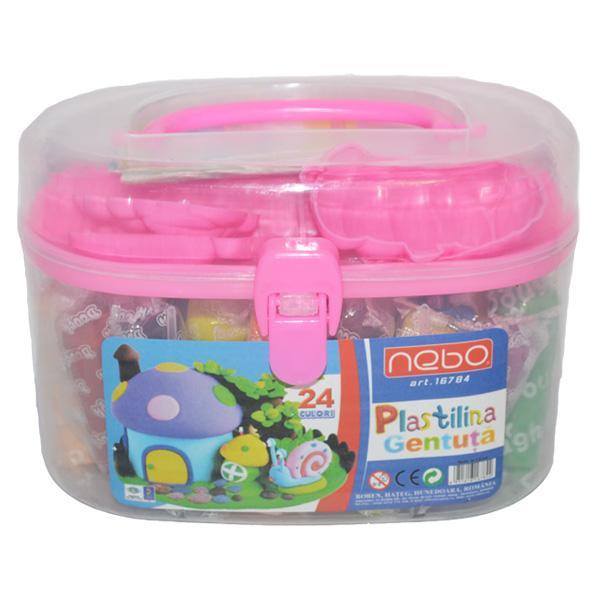 Plastilina in gentuta mare 24 culori - NEBO